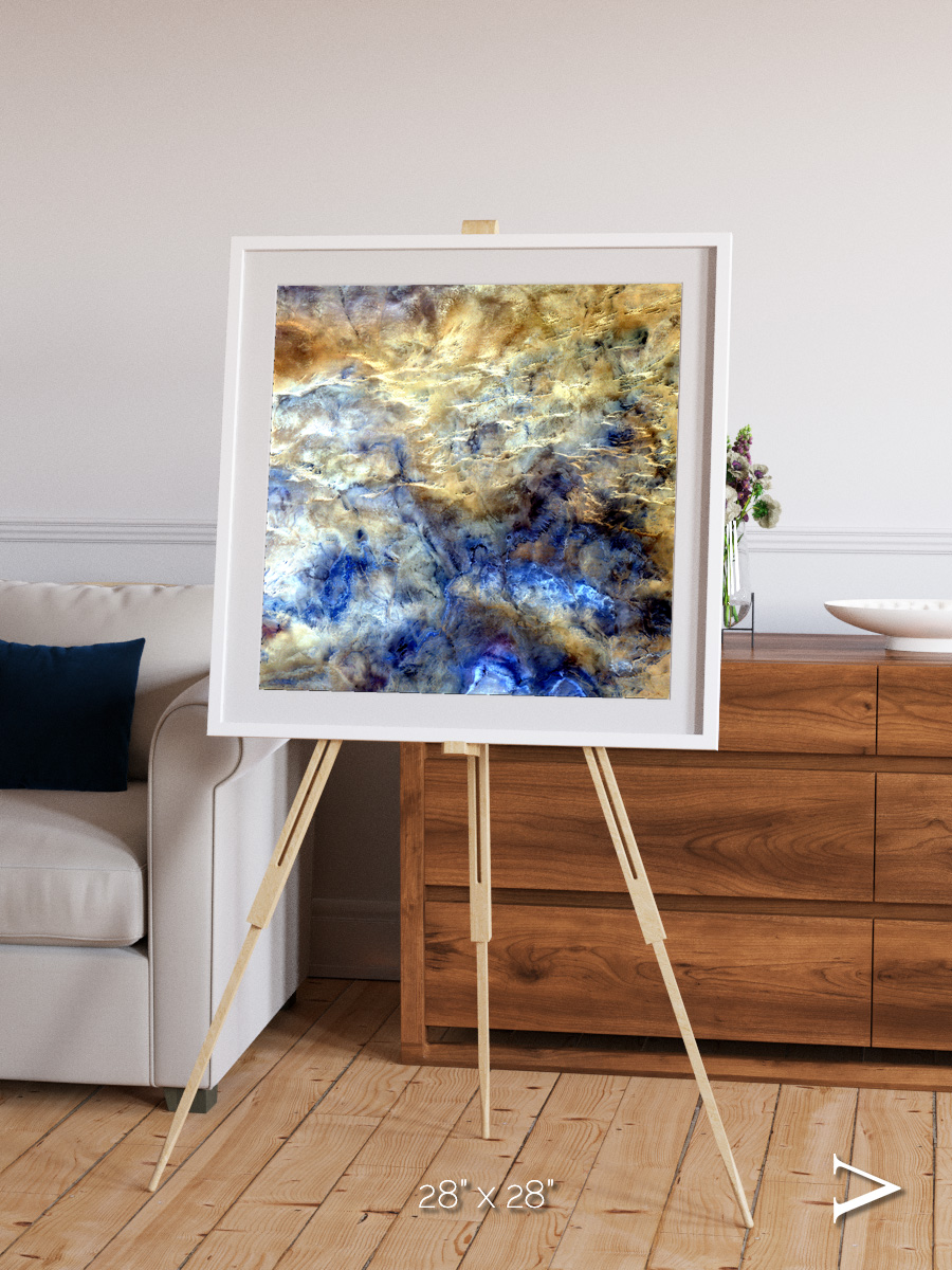 Heat Scars, No Mans Land Framed & Mounted Print