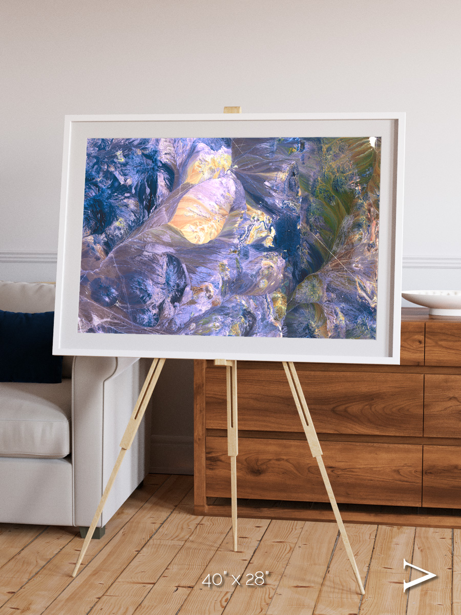 Heat Scars, Andes Framed & Mounted Print