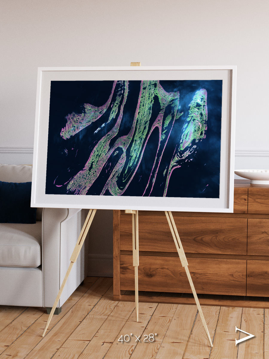 Painted Archipelago, Belcher Islands Framed & Mounted Print