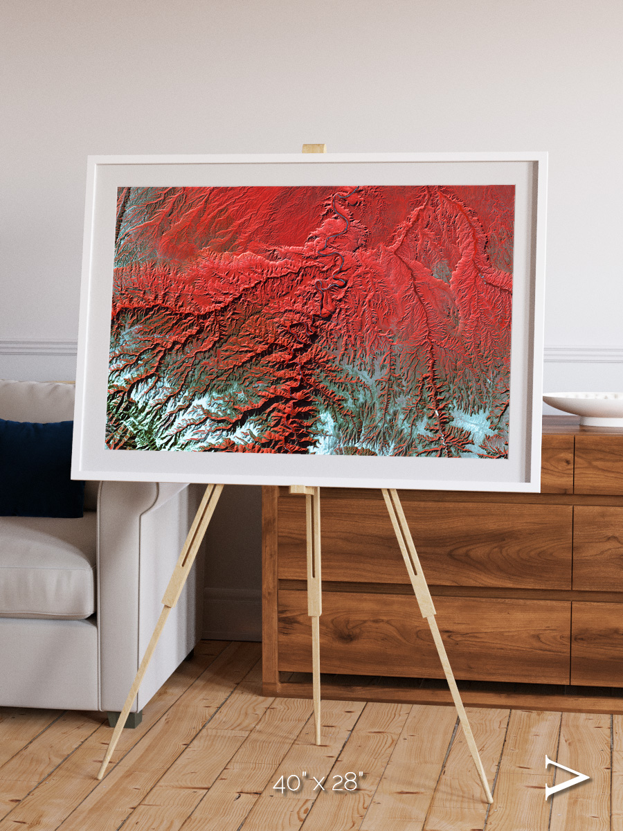 Ice River, Desolation Canyon Framed & Mounted Print