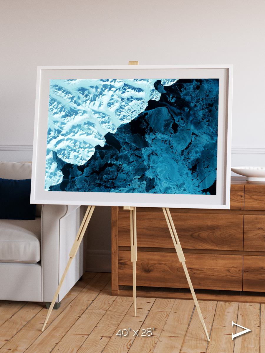 Glacial Passage, Kamchatka Peninsula Framed & Mounted Print