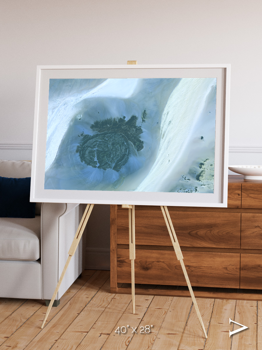 Shifting Dunes, Sahara Desert Framed & Mounted Print