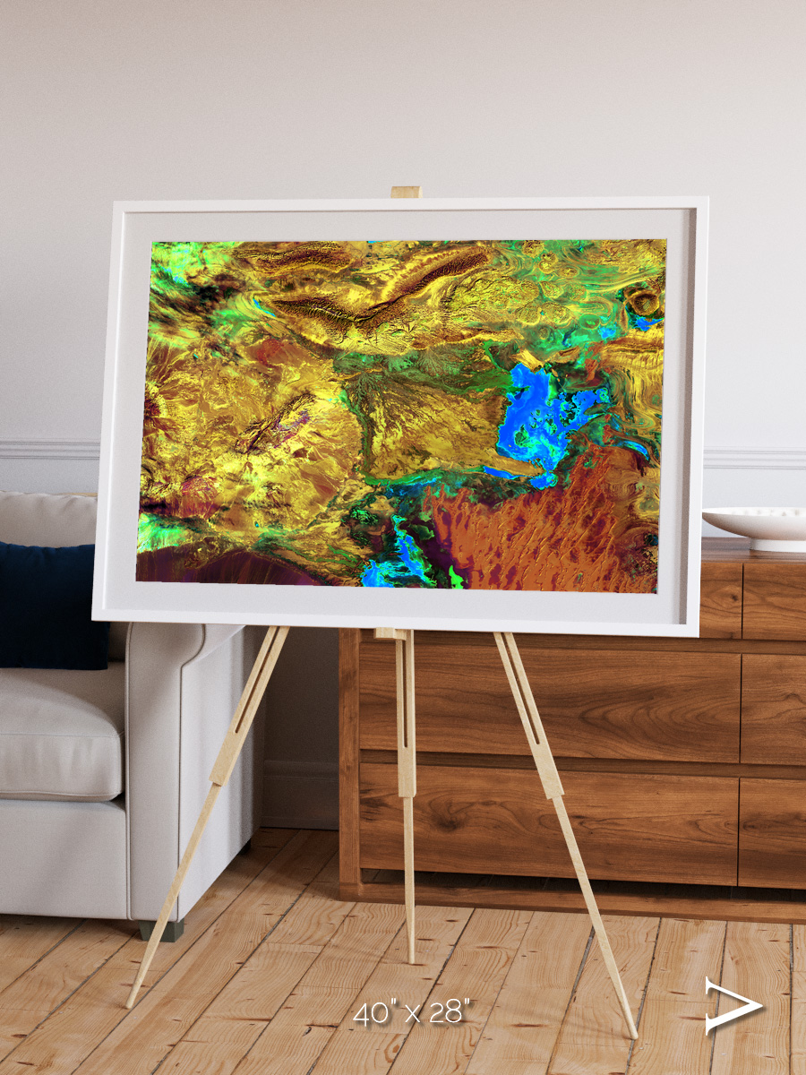 Salt and Storm, Dasht-e Kavir Framed & Mounted Print