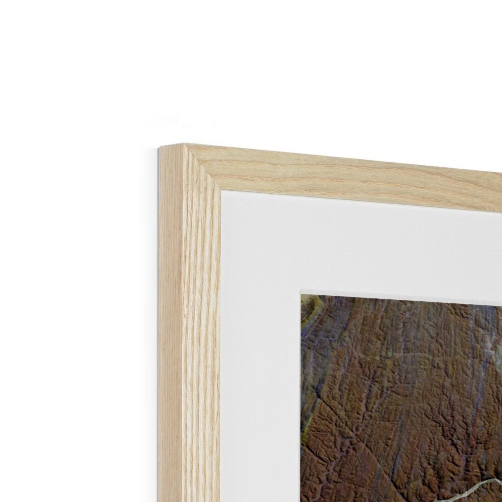 Windwritten Dunes, Brandberg Massif Framed & Mounted Print