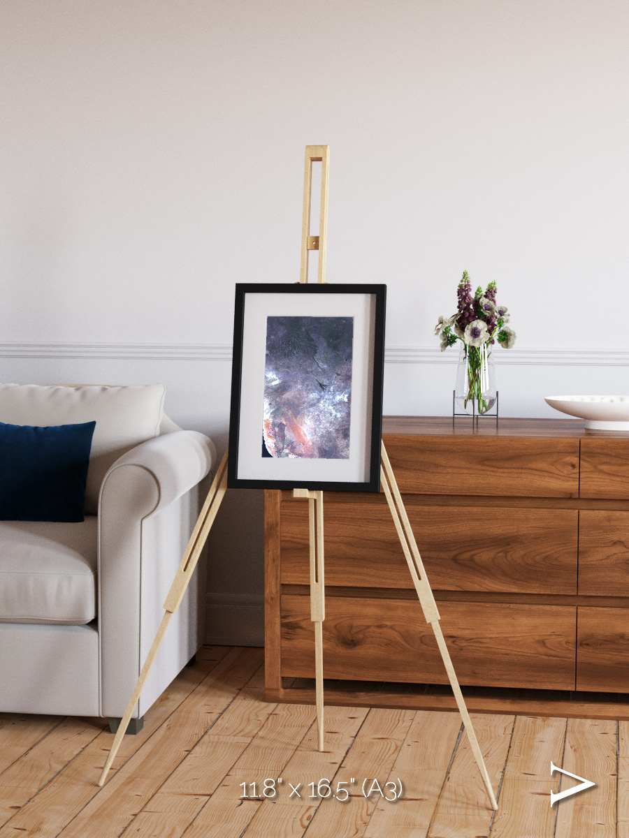 Sunlit Dunes, Africa Framed & Mounted Print