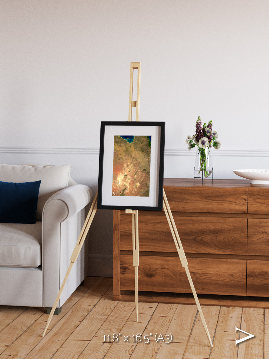 Winding Waters, Australia Framed & Mounted Print