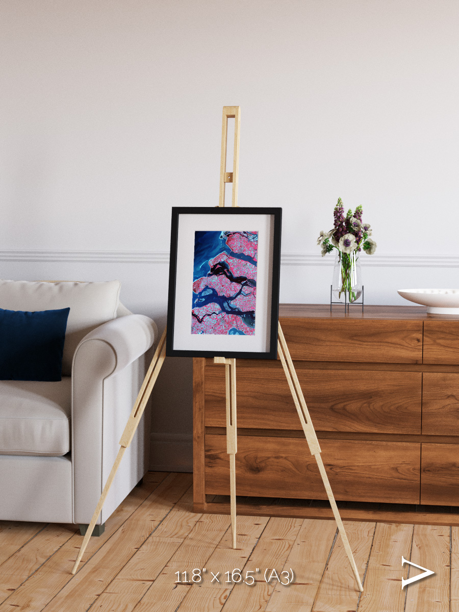Windward Isles, Delta Region Netherlands Framed & Mounted Print