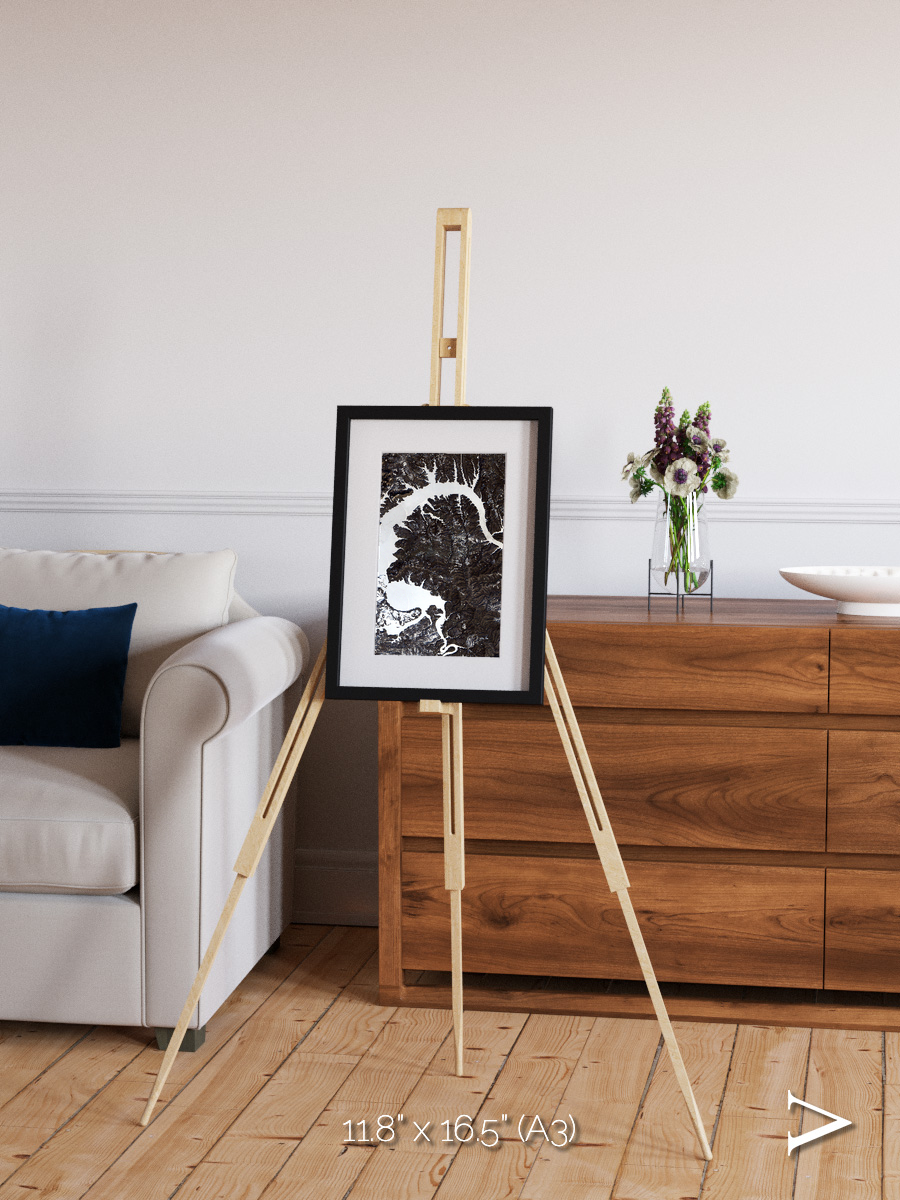 Dragon Lake, Siberia Framed & Mounted Print