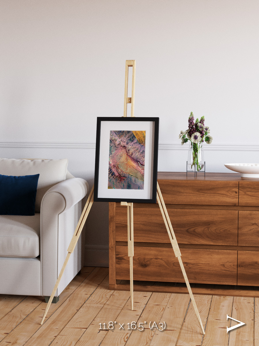 Echoes of Water, Western Desert Framed & Mounted Print