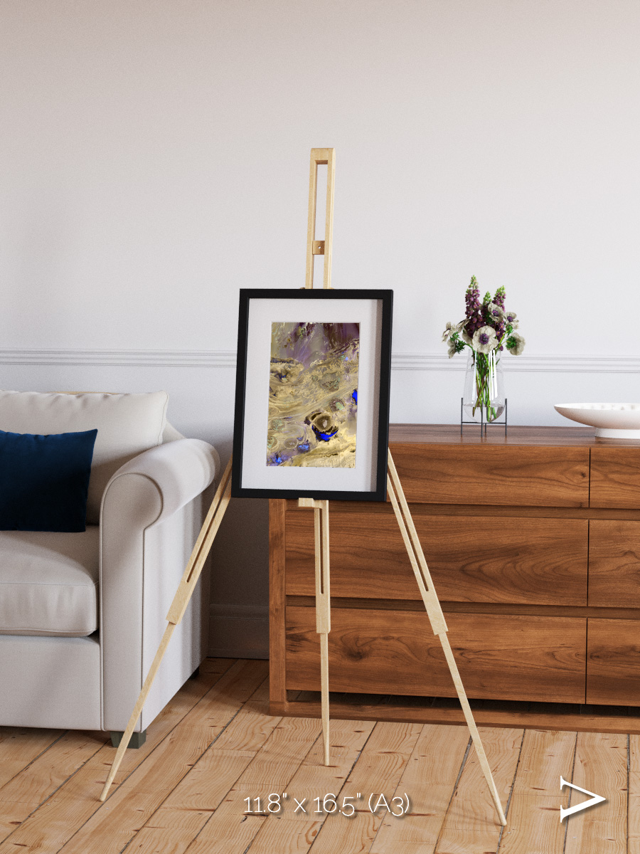 Salt Mirror, Great Salt Desert Framed & Mounted Print