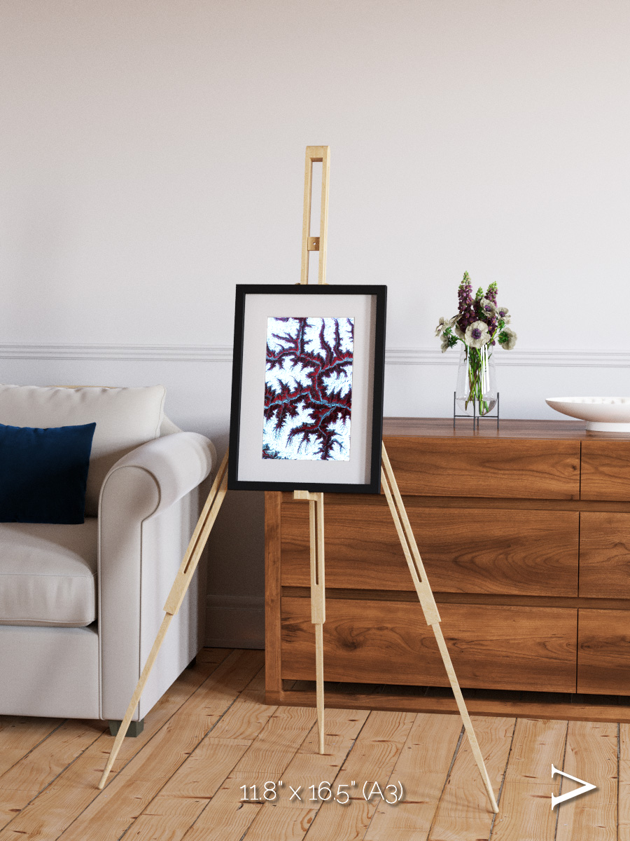 Ribbon River, Himalayas Framed & Mounted Print