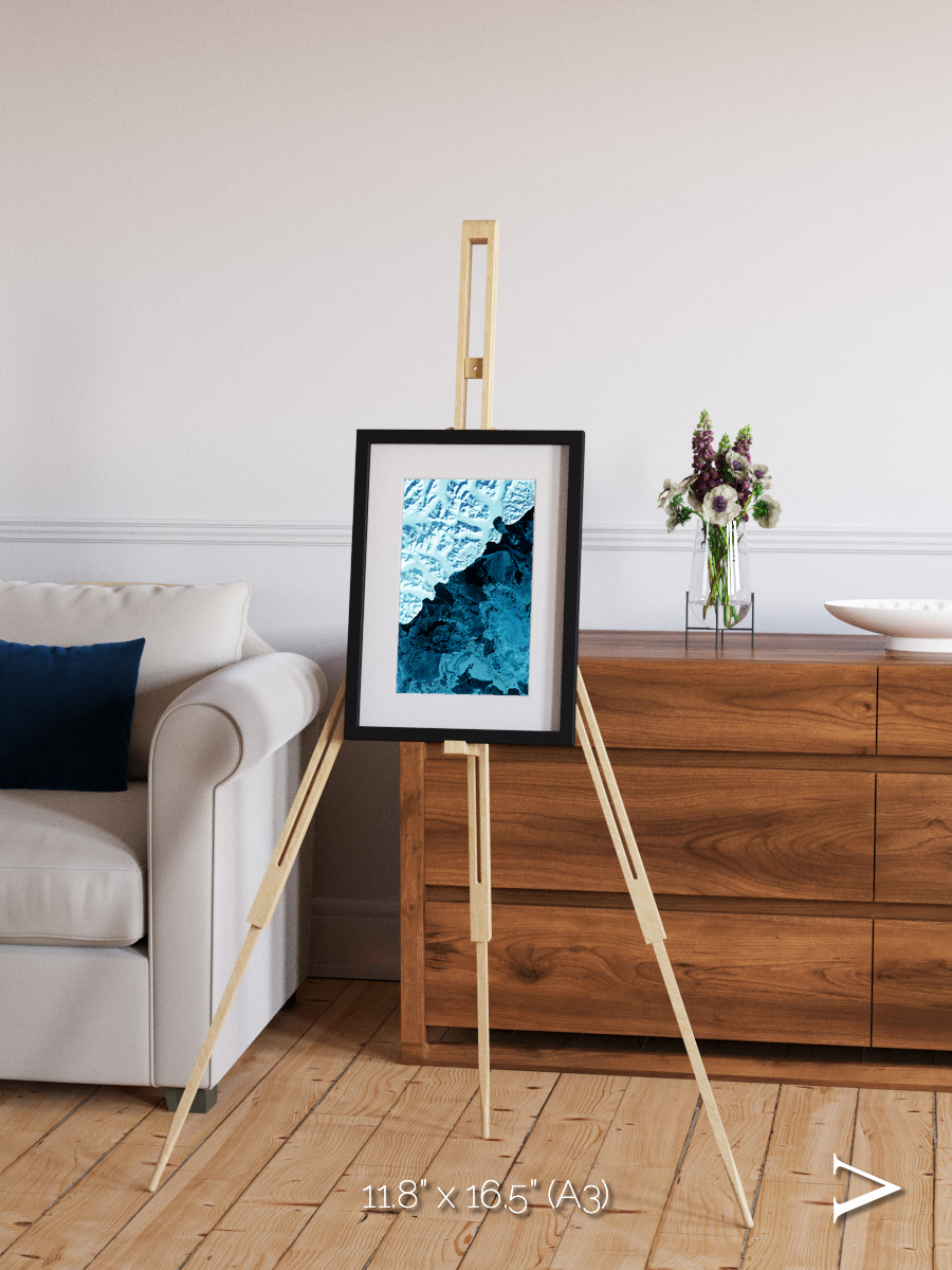 Glacial Passage, Kamchatka Peninsula Framed & Mounted Print