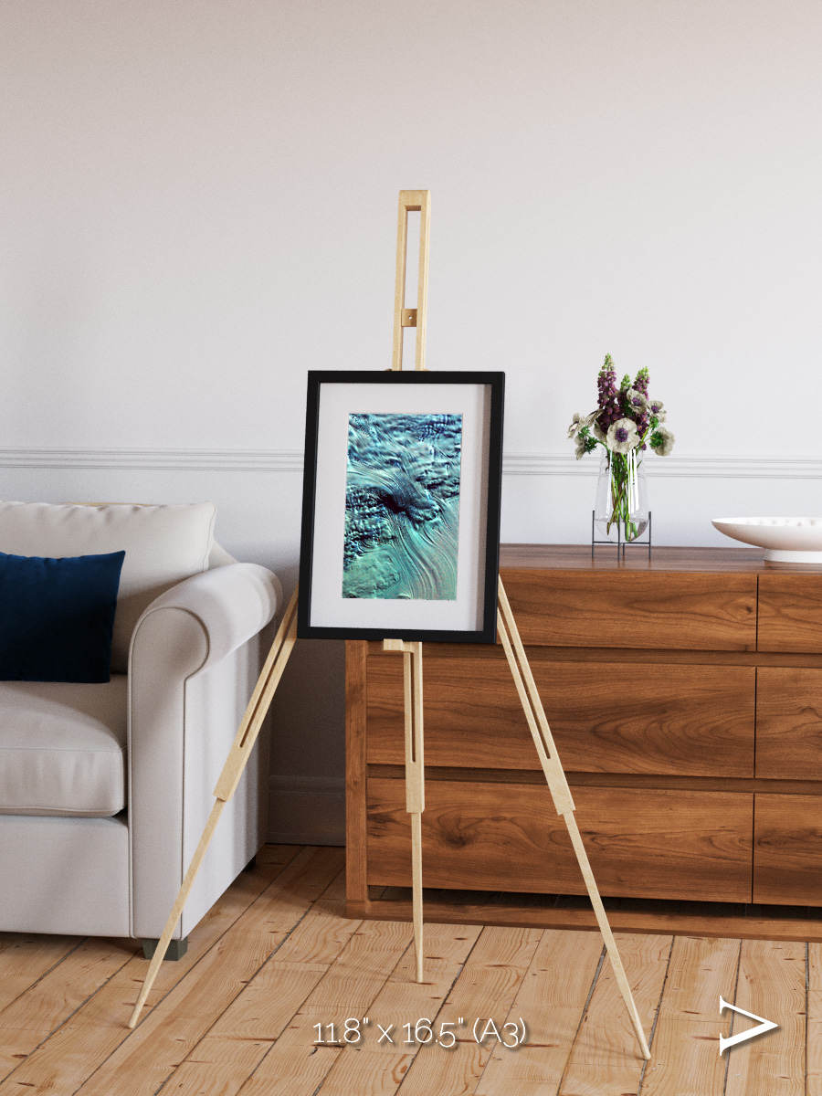 Ice River, Lambert Glacier Framed & Mounted Print