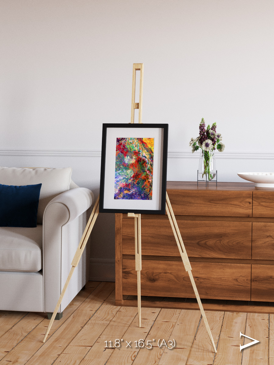 Melted Earth, Great Sandy Desert Framed & Mounted Print