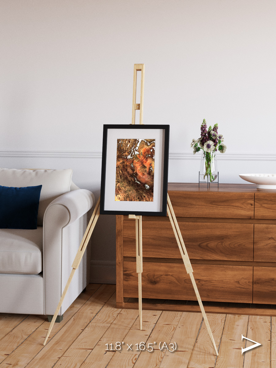 Sunlit Dunes, North America Framed & Mounted Print