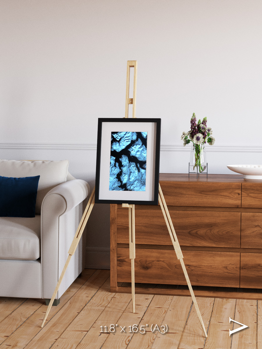Glacial Passage, Northern Norway Framed & Mounted Print