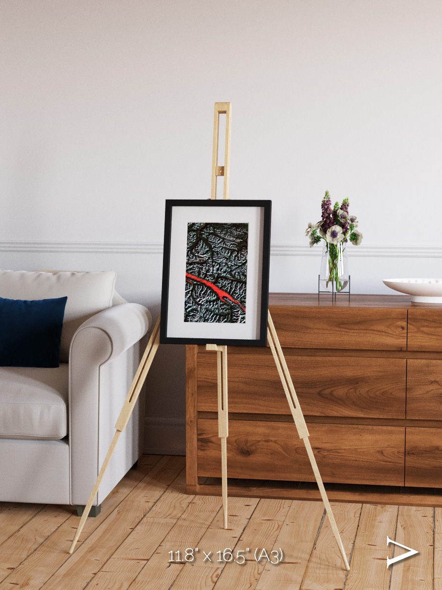 Light in the Trench, Canadian Rockies Framed & Mounted Print