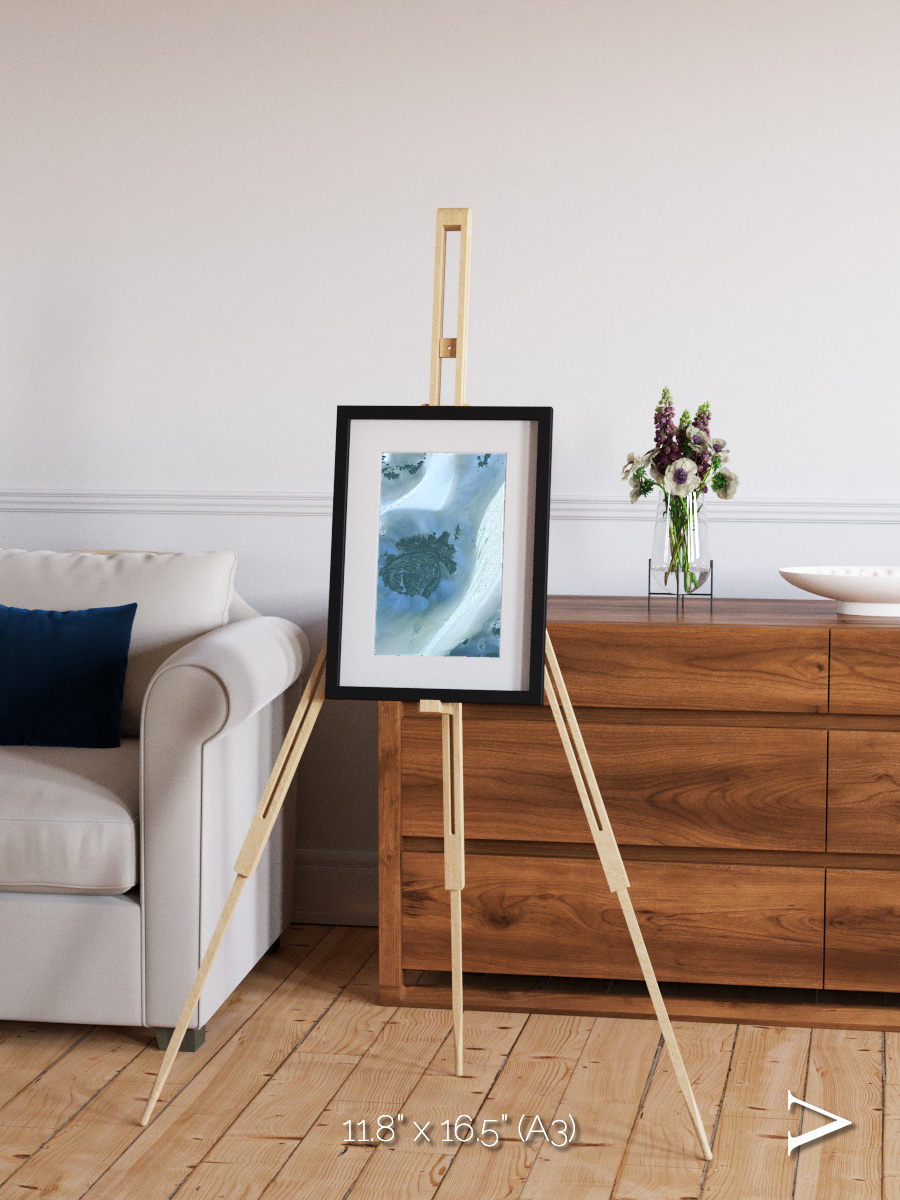 Shifting Dunes, Sahara Desert Framed & Mounted Print