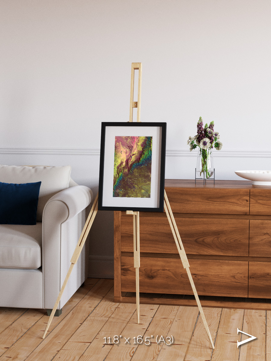 Textured Earth, Sierra de Velasco Framed & Mounted Print