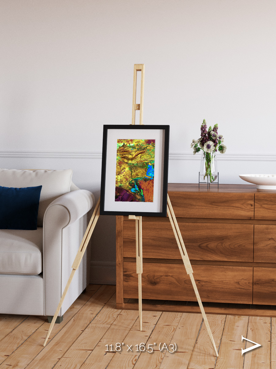 Salt and Storm, Dasht-e Kavir Framed & Mounted Print
