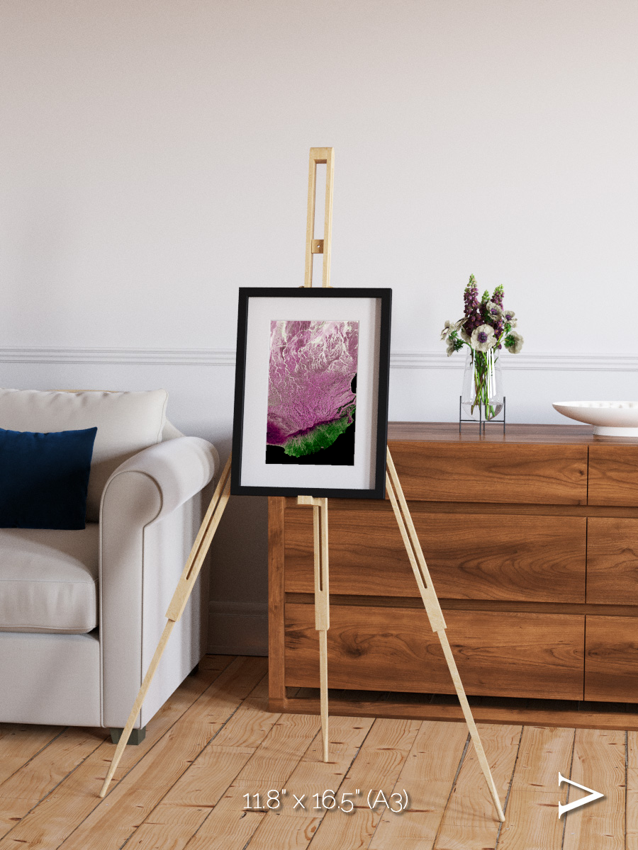 Monsoon Divide, Dhofar Framed & Mounted Print