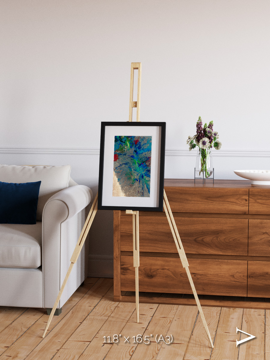 Rift and Fire, Ethiopia Framed & Mounted Print