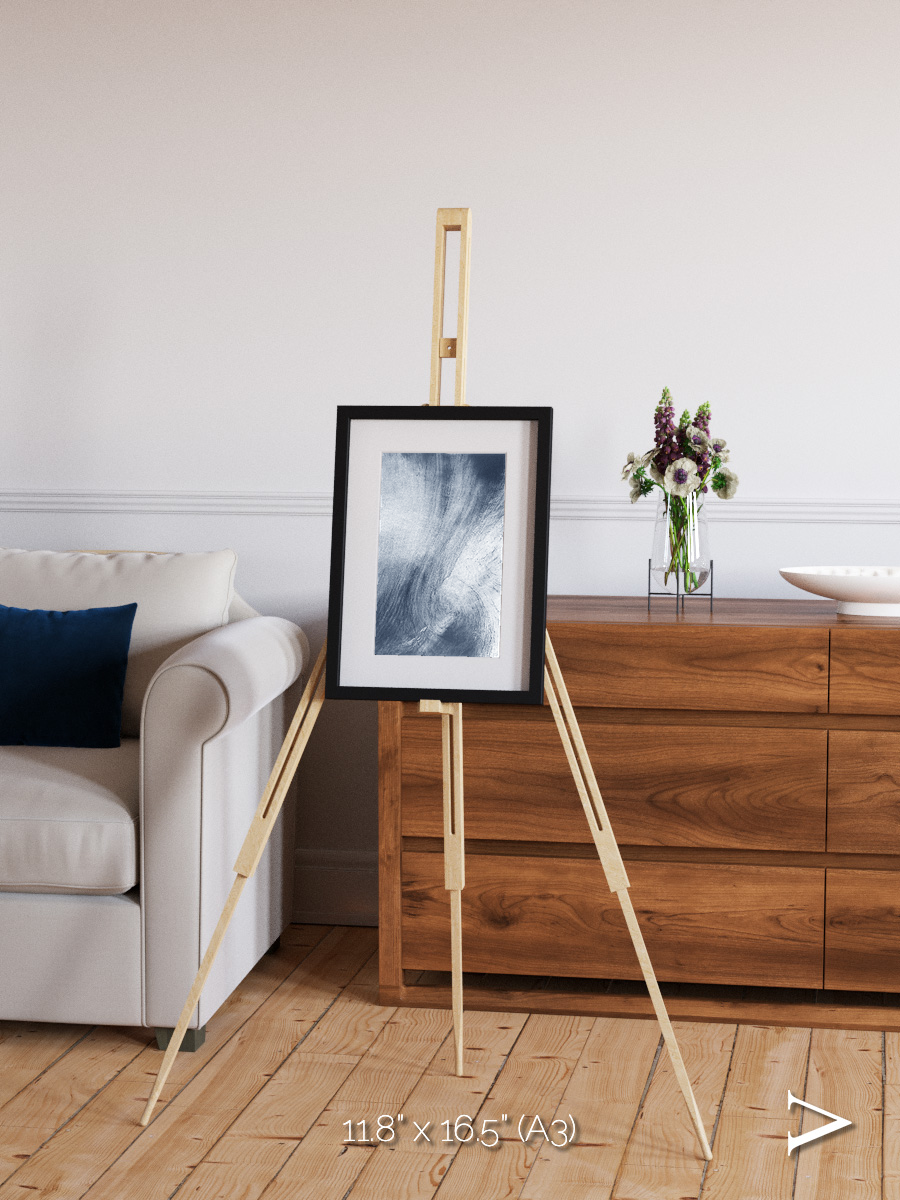 Wind Signatures, Whirlpool Cloud Framed & Mounted Print