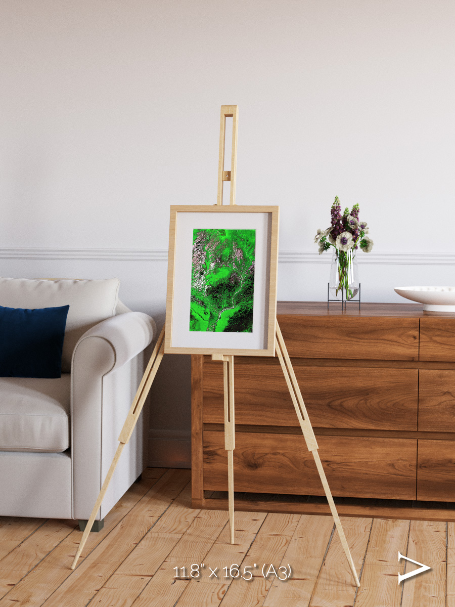 Ribbon River, Araca River Framed & Mounted Print