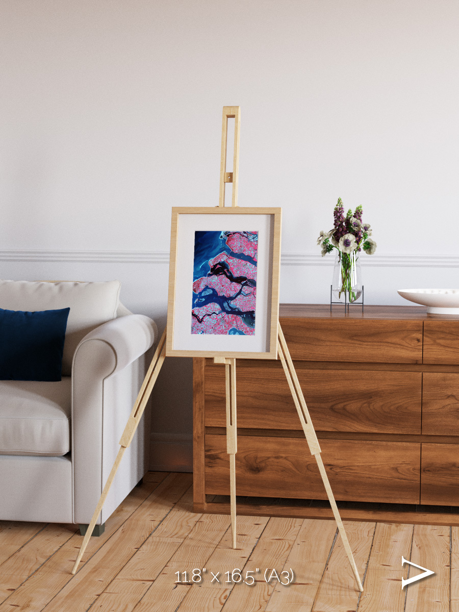 Windward Isles, Delta Region Netherlands Framed & Mounted Print