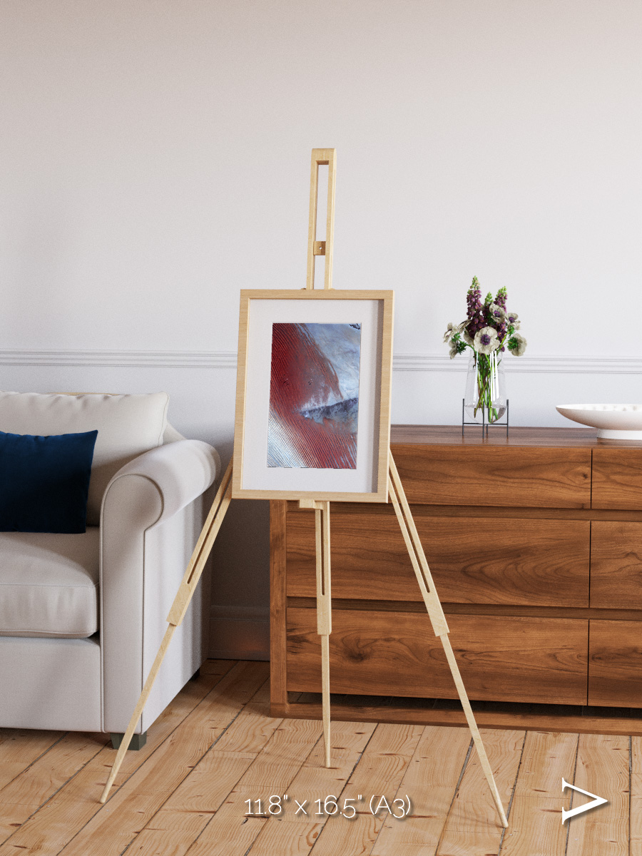 Wind Signatures, Empty Quarter Framed & Mounted Print