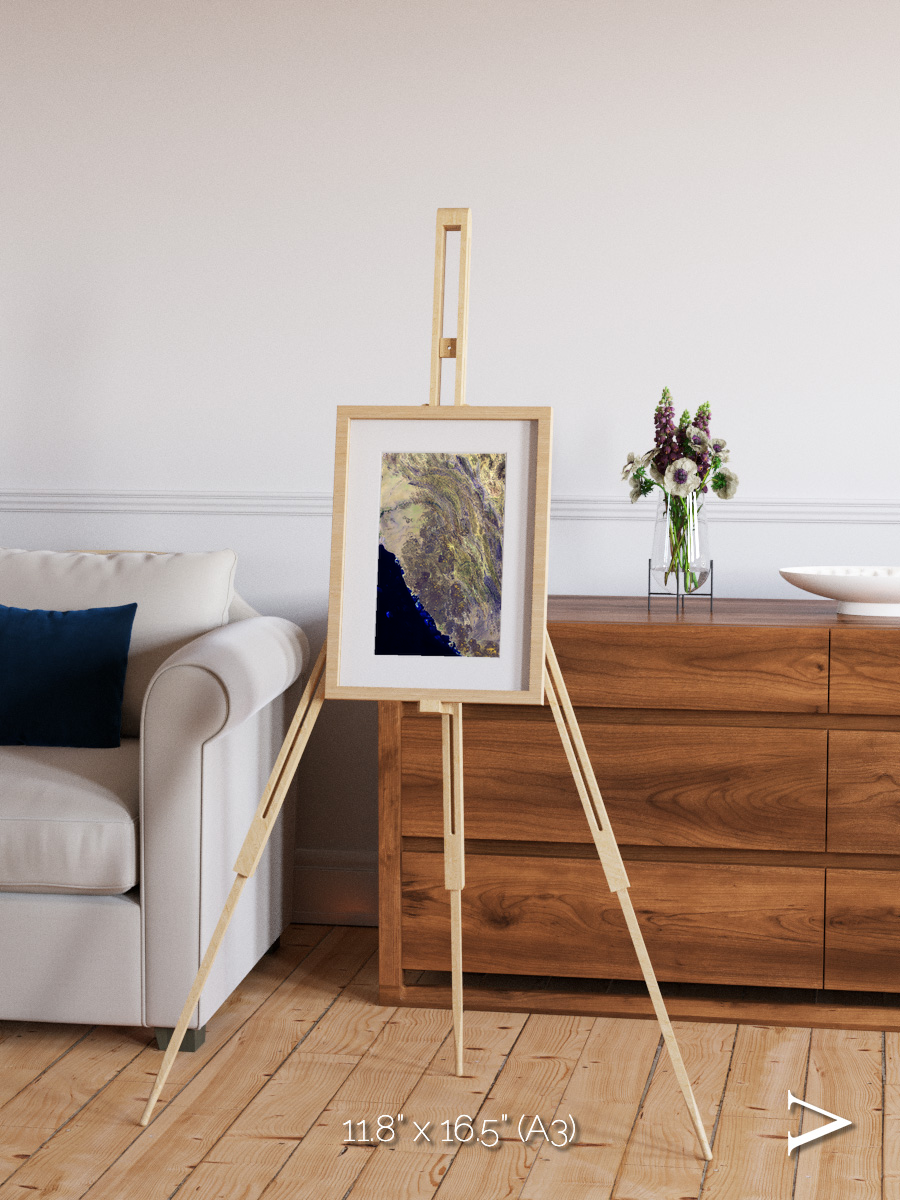 Fire Fields, Harrat Al Birk Framed & Mounted Print