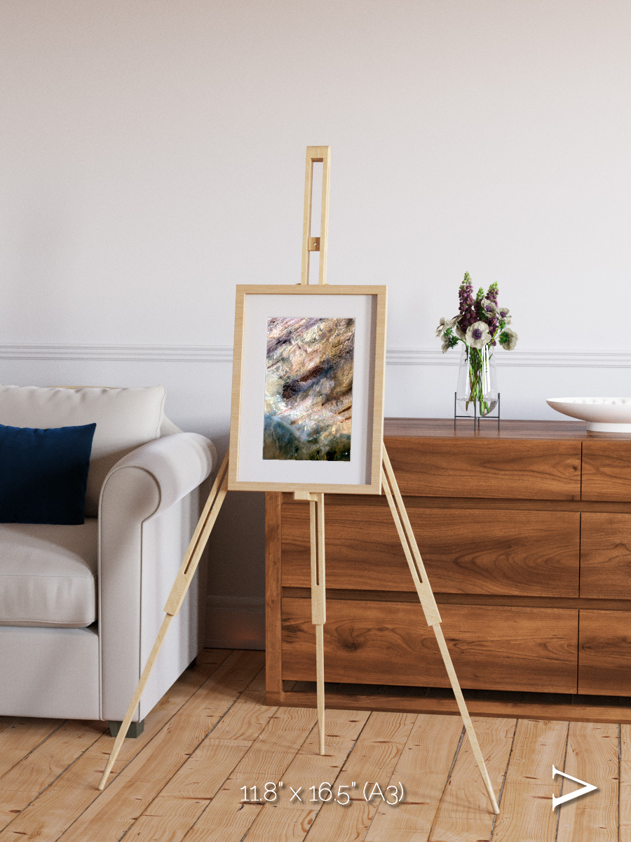 Lava Lines, Impact Framed & Mounted Print