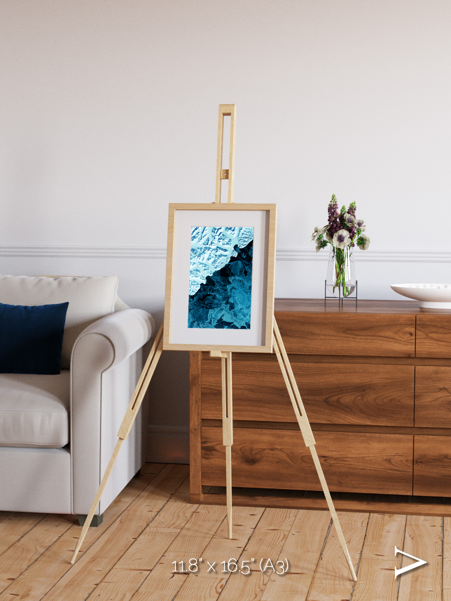 Glacial Passage, Kamchatka Peninsula Framed & Mounted Print