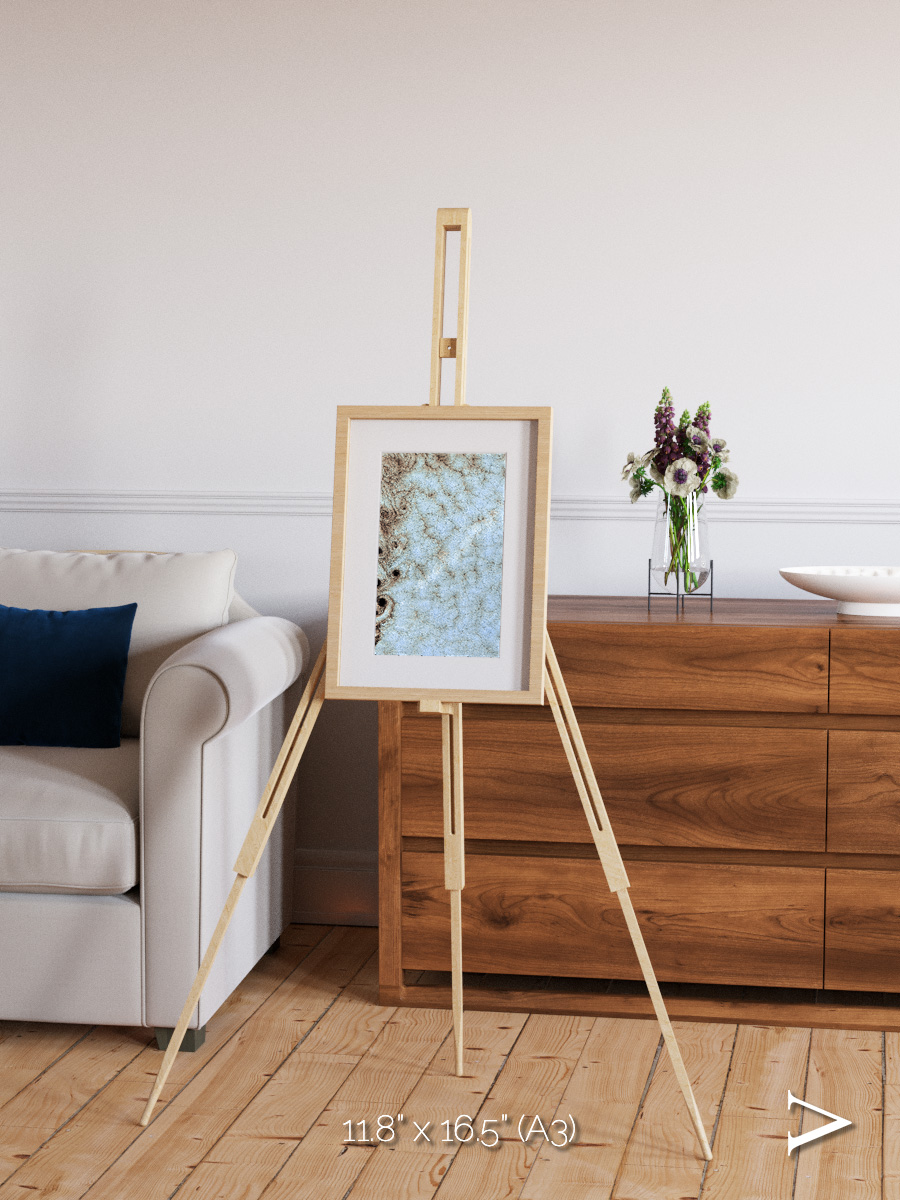 Wind Signatures, Karman Vortices Framed & Mounted Print