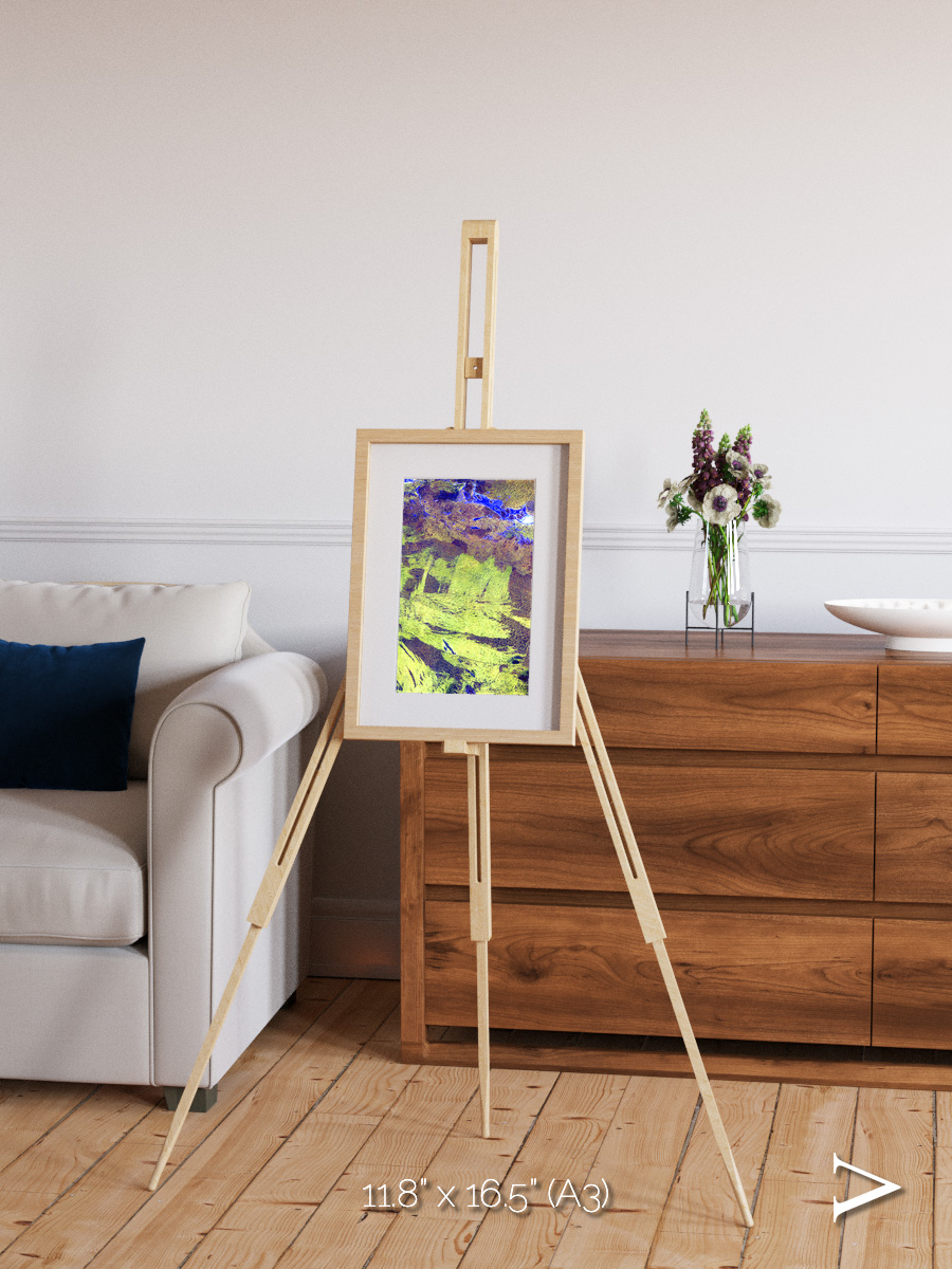 Lake Lines, Lake Amadeus Framed & Mounted Print
