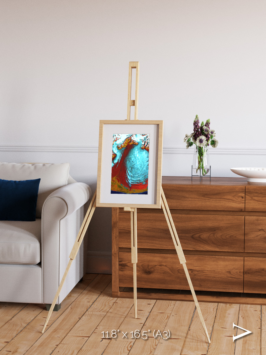 Glacial Passage, Malaspina Glacier Framed & Mounted Print