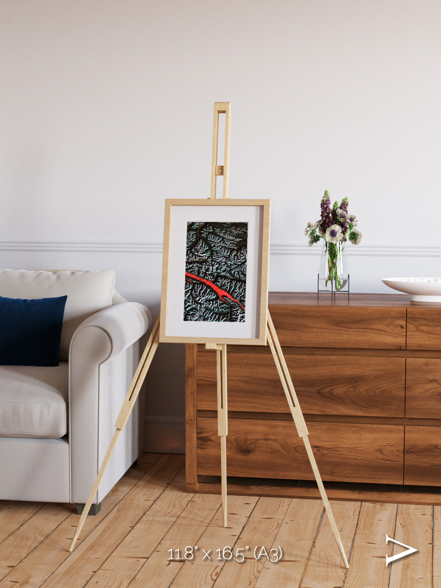 Light in the Trench, Canadian Rockies Framed & Mounted Print