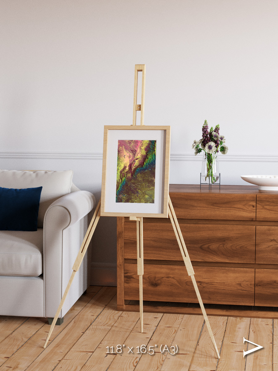 Textured Earth, Sierra de Velasco Framed & Mounted Print