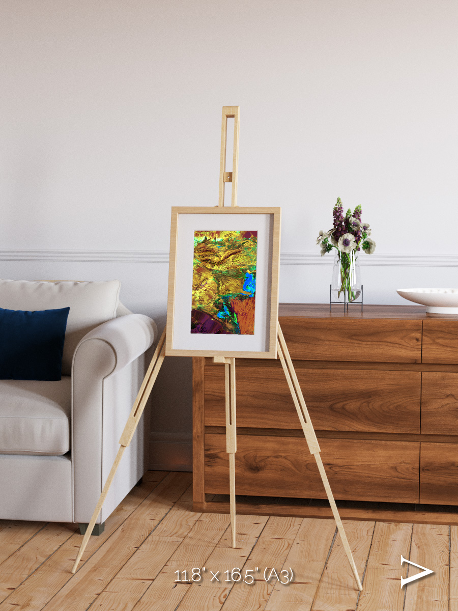 Salt and Storm, Dasht-e Kavir Framed & Mounted Print
