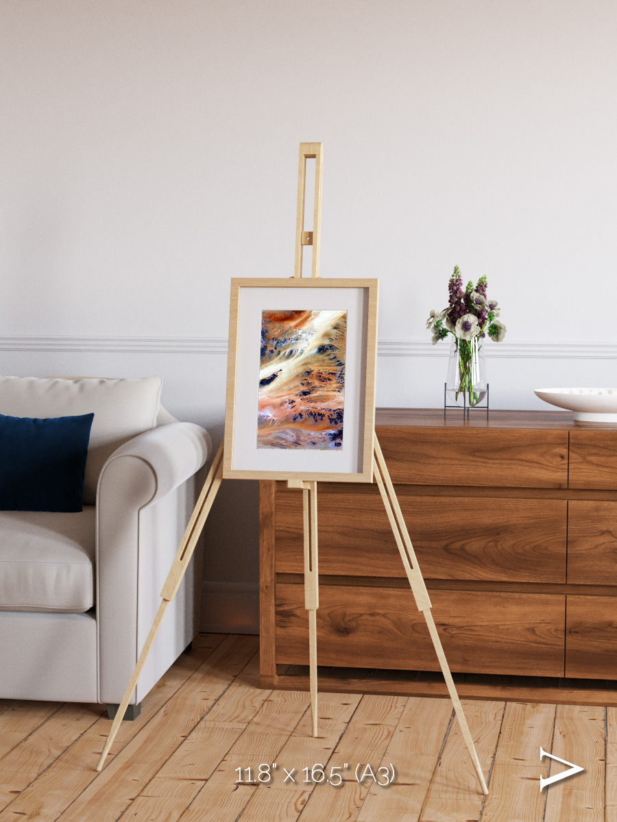 Shifting Dunes, Terkezi Oasis Framed & Mounted Print