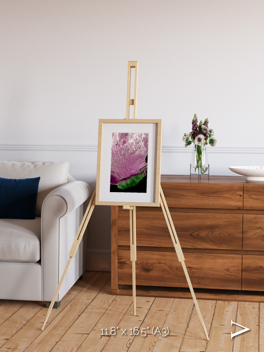 Monsoon Divide, Dhofar Framed & Mounted Print