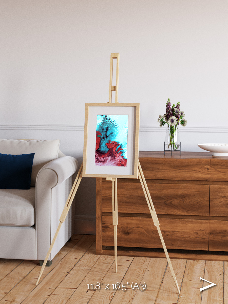 Polar Flow, Vatnajokull Glacier Ice Cap Framed & Mounted Print