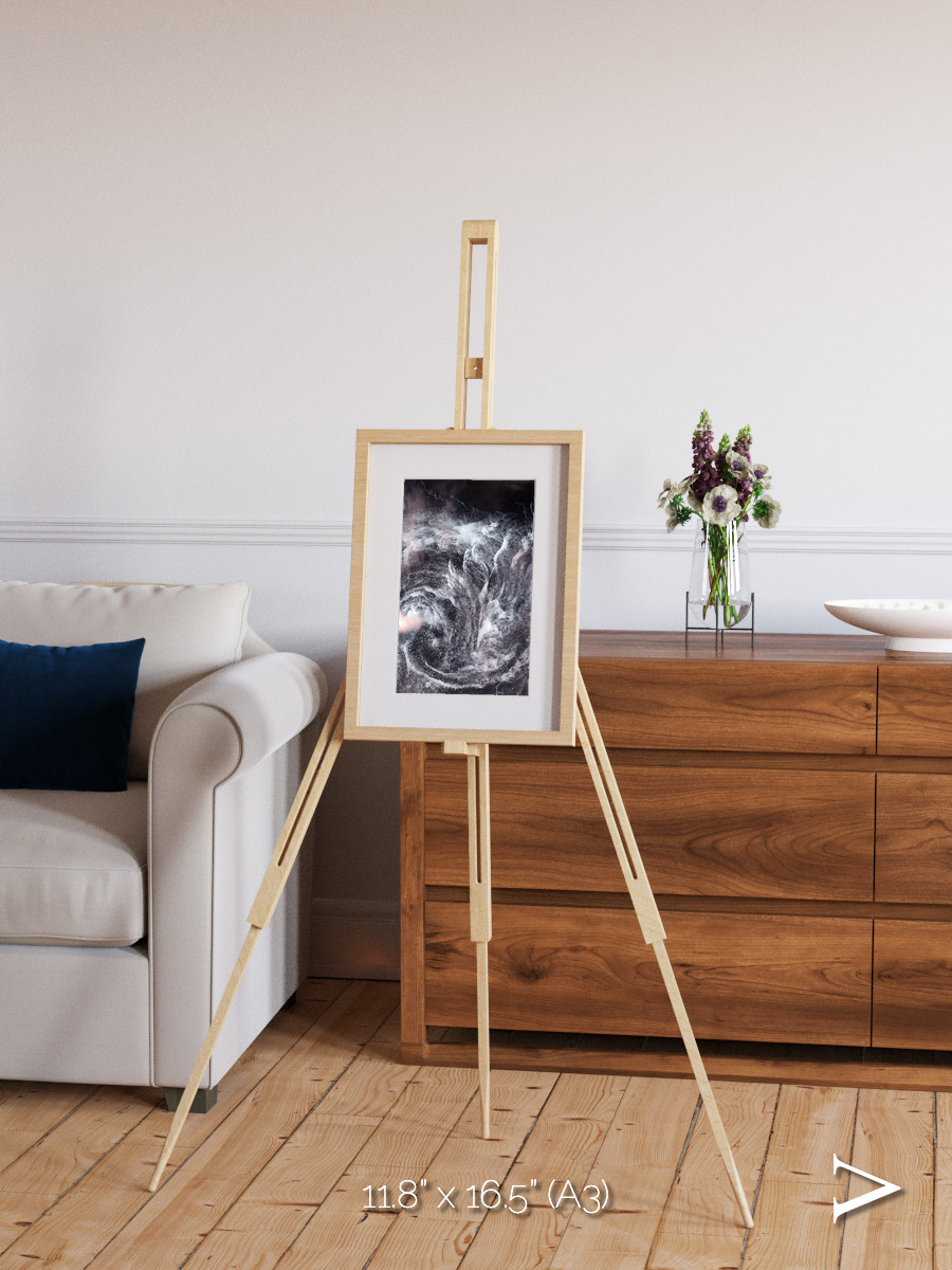 Wind Signatures, Whirlpool in the Air Framed & Mounted Print