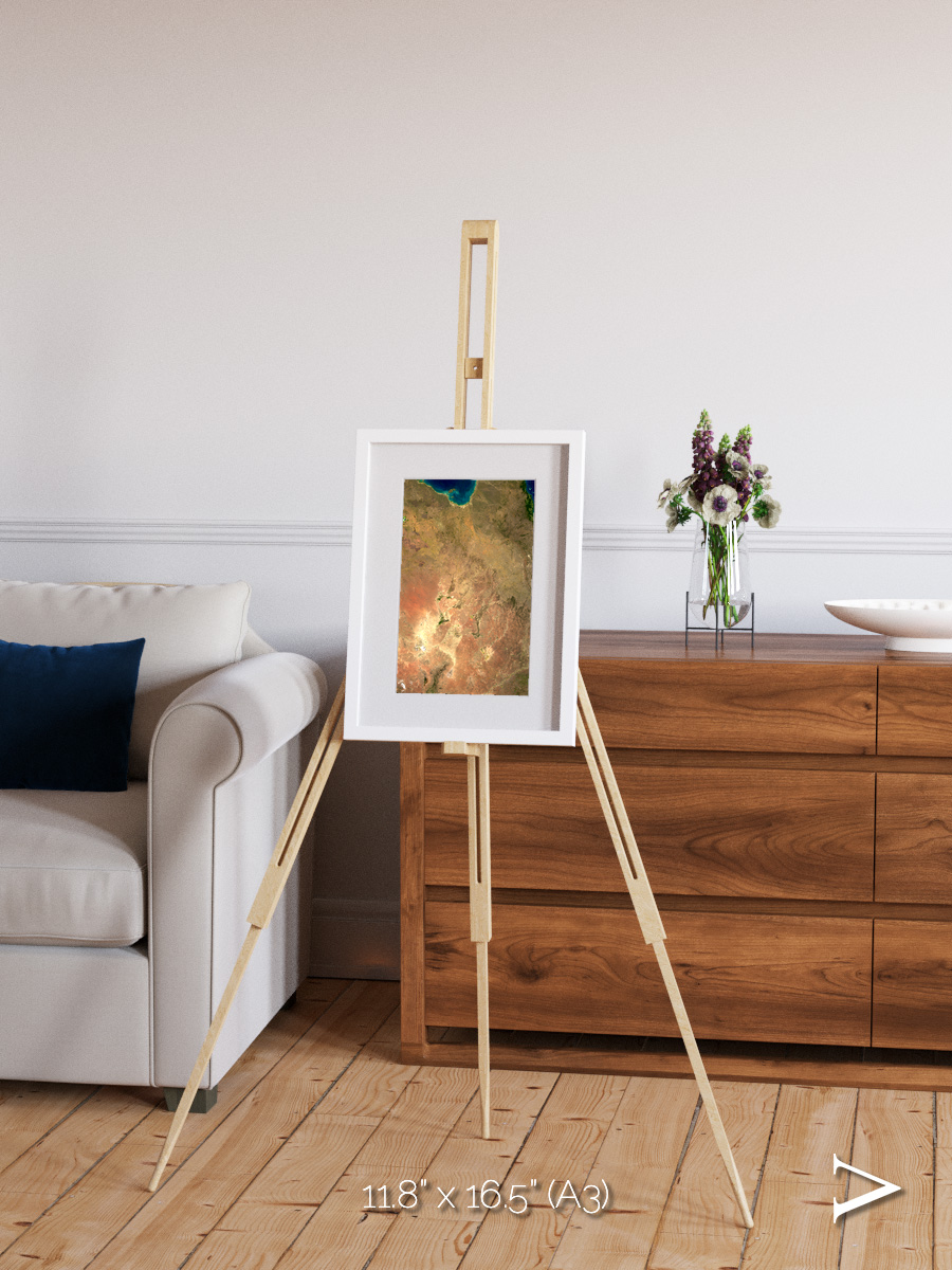 Winding Waters, Australia Framed & Mounted Print