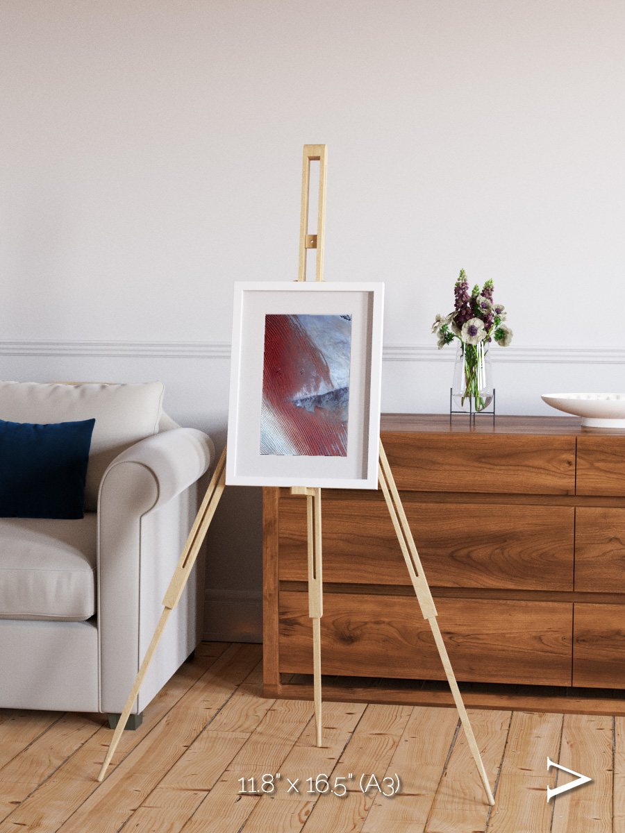 Wind Signatures, Empty Quarter Framed & Mounted Print