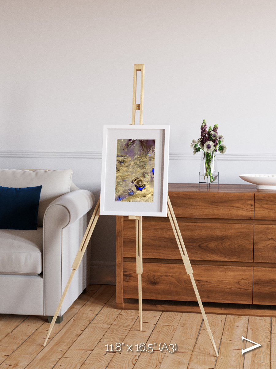Salt Mirror, Great Salt Desert Framed & Mounted Print