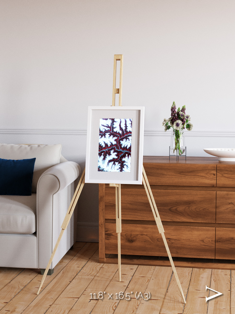 Ribbon River, Himalayas Framed & Mounted Print