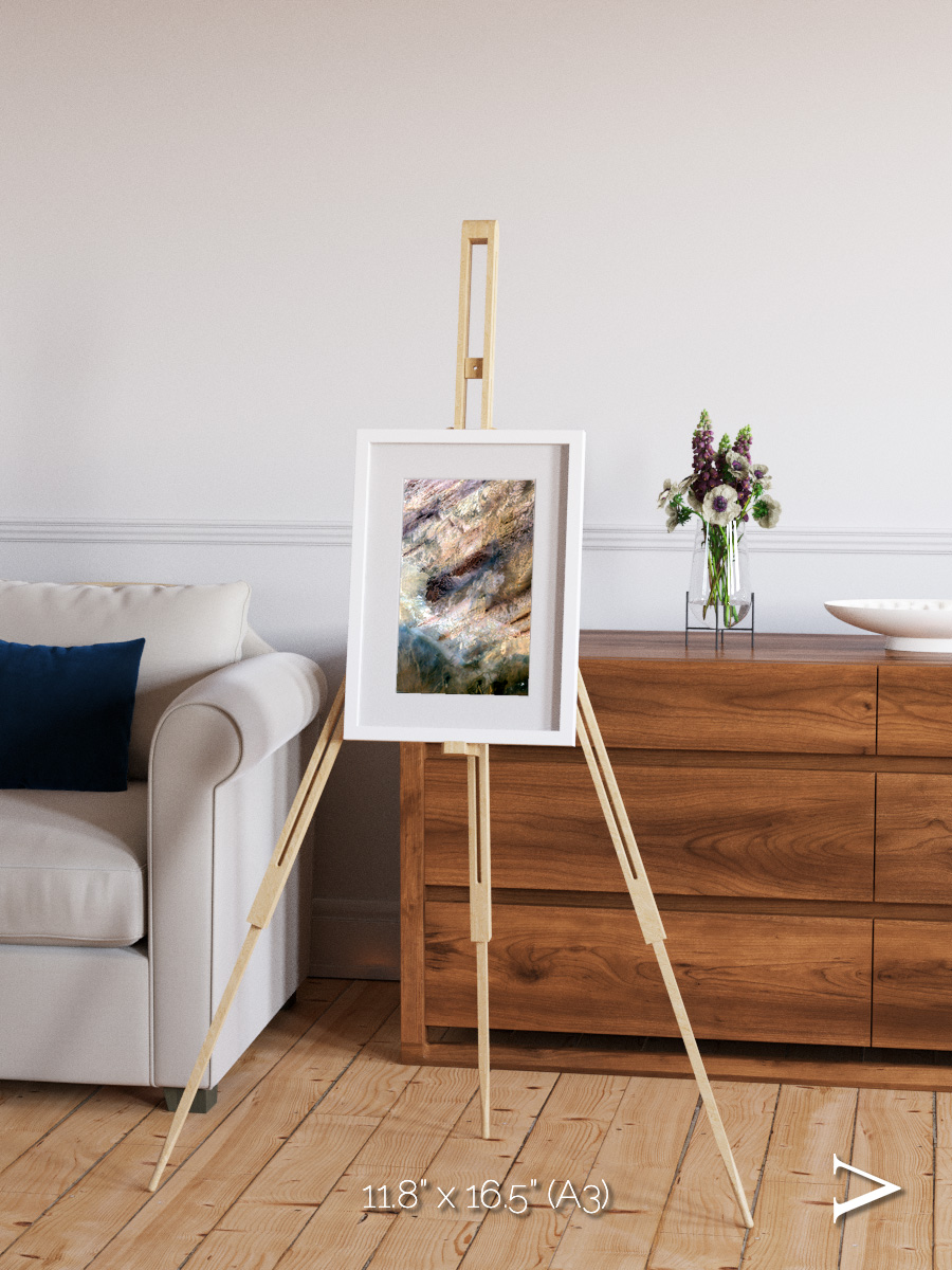 Lava Lines, Impact Framed & Mounted Print