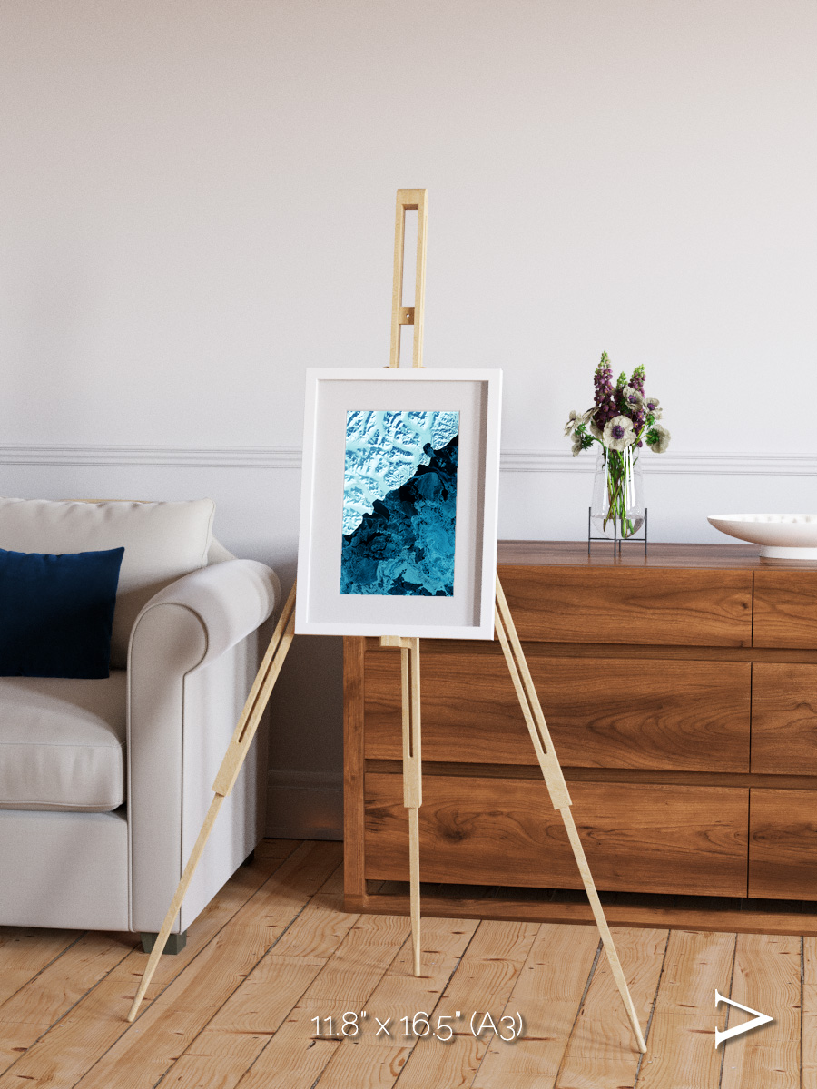 Glacial Passage, Kamchatka Peninsula Framed & Mounted Print
