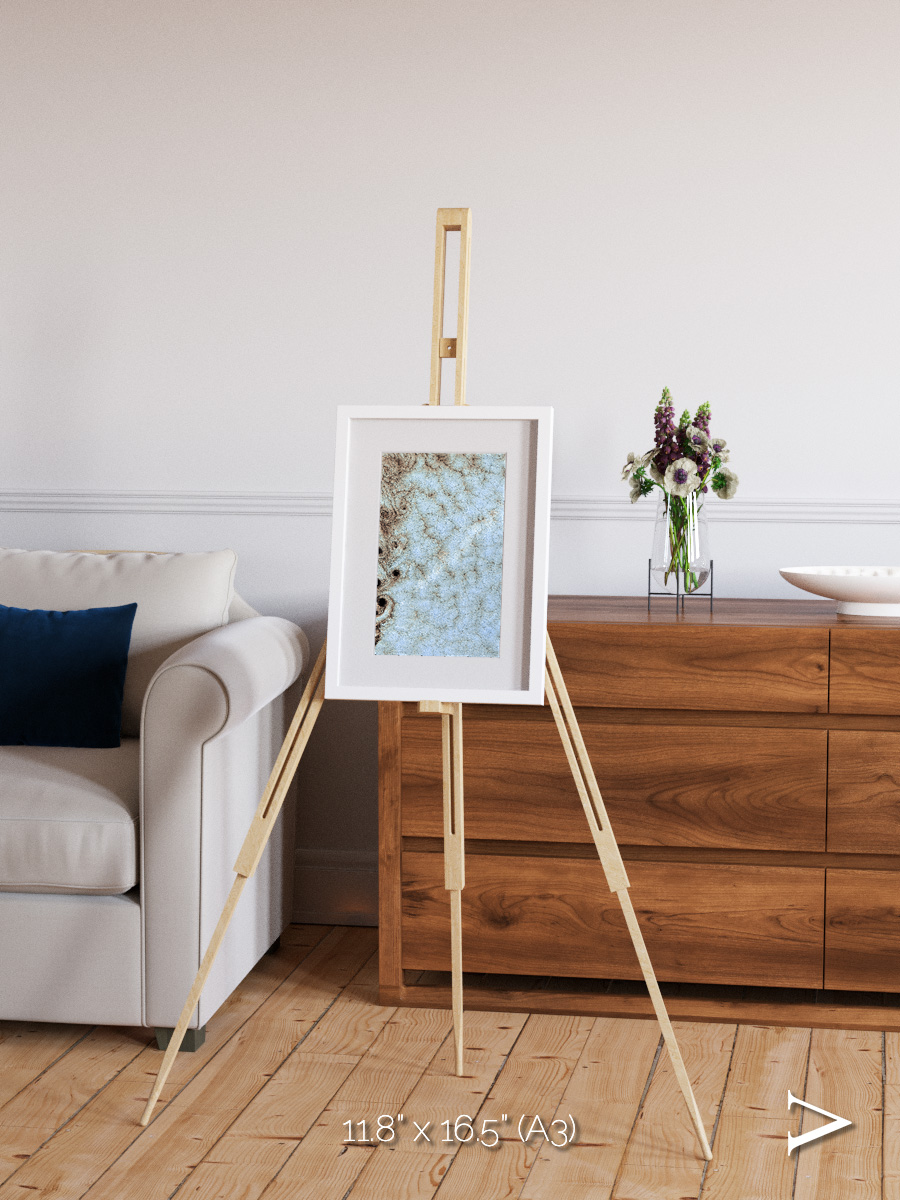 Wind Signatures, Karman Vortices Framed & Mounted Print